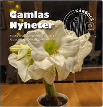 Gamlas Nyheter med vita amaryllisblommor på omslaget